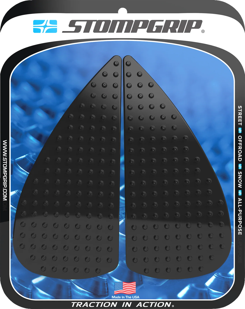 StompGrip Tank Grips - Volcano - Black - KTM - RC 8C '22-'24