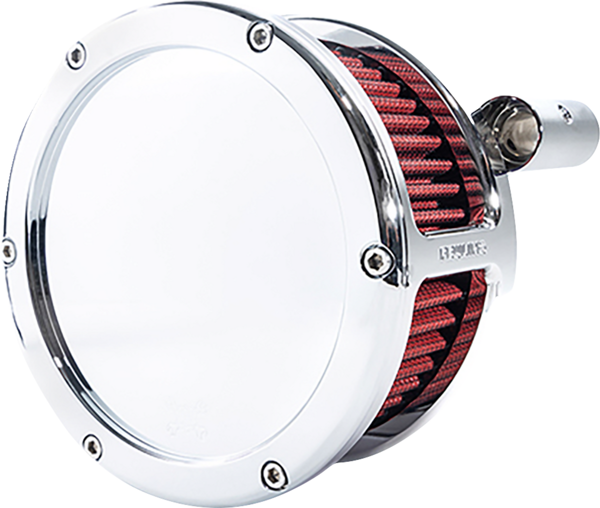 Feuling Parts BA Air Cleaner Kit - Chrome With Red Filter - '08-'17 Dyna/Softail/Touring