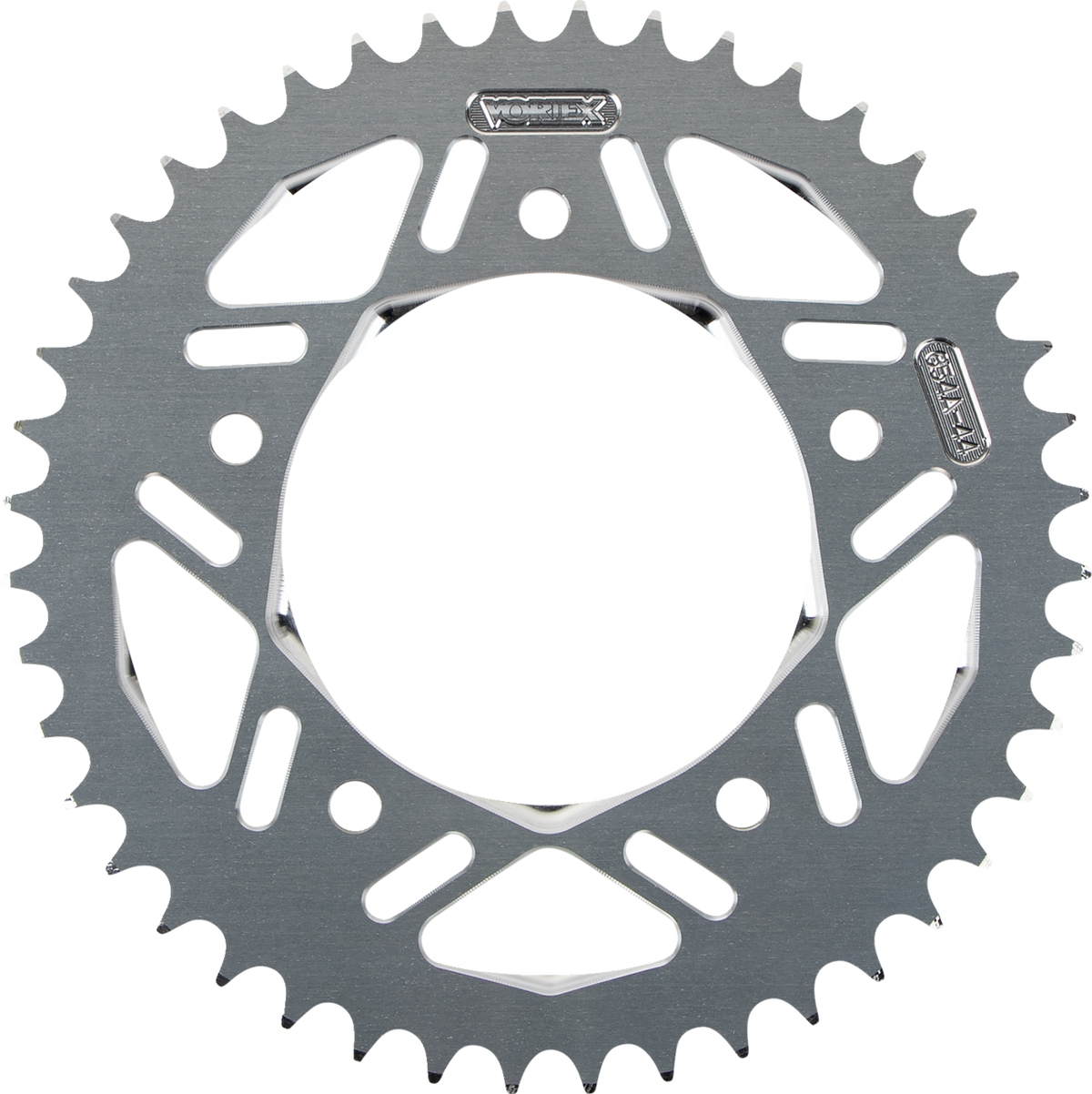 Vortex Aluminum Sprocket - Silver - Rear - 44 Tooth