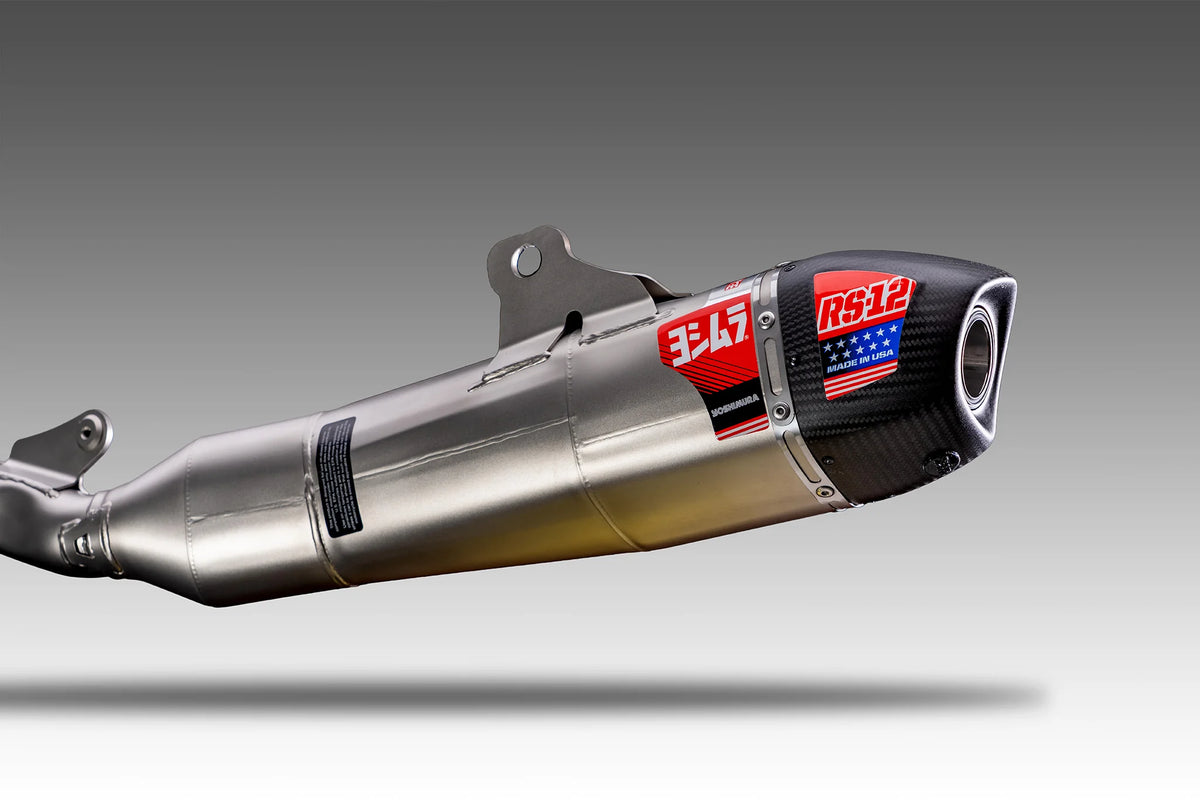 Yoshimura KX250/X 25-26 RS-12 Stainless Full Exhaust, W/ Stainless Muffler