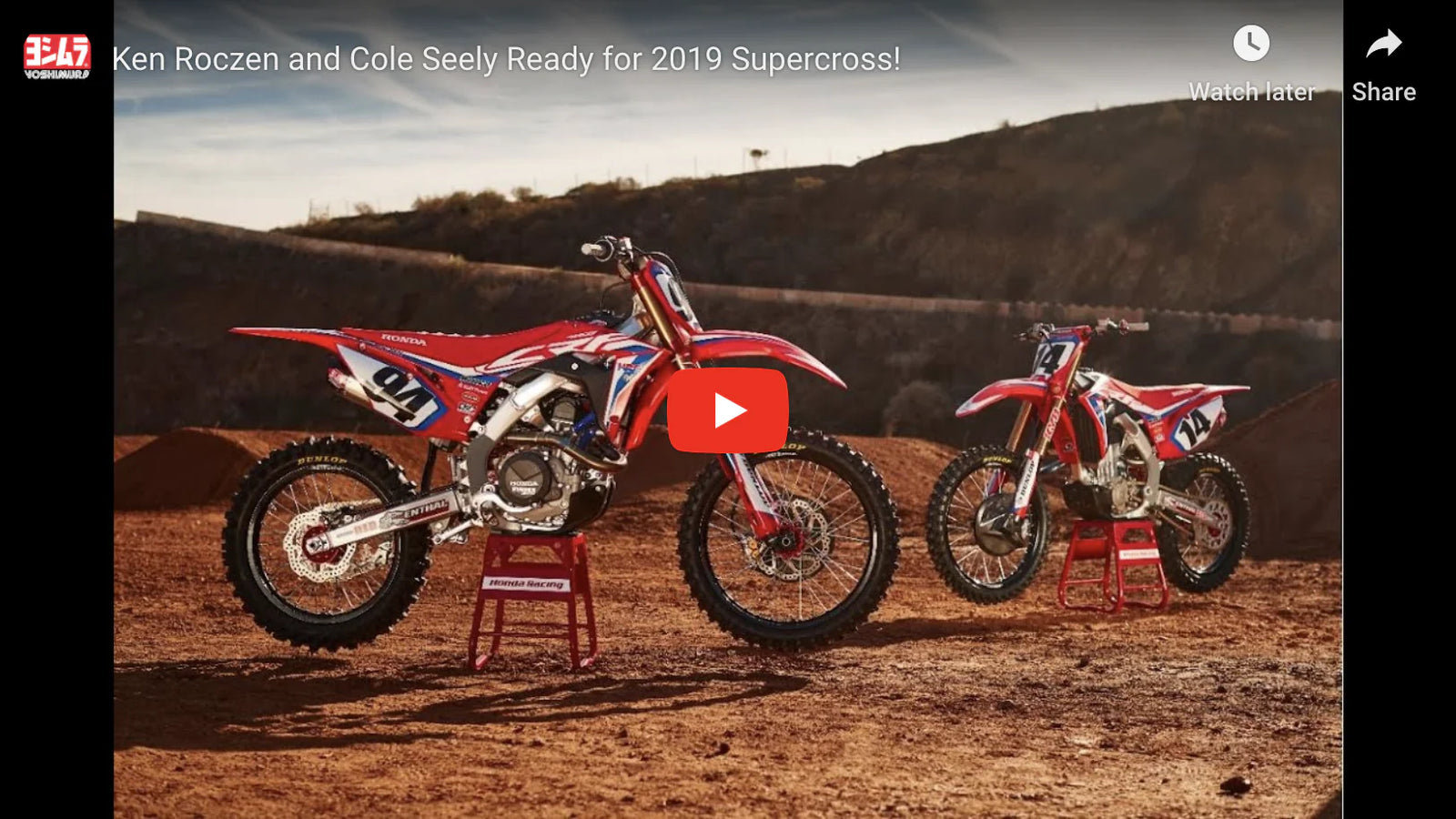 Yoshimura CRF450R/RX 17-20 / CRF450R-S 2022 RS-9T Stainless Full Exhaust, W/ Stainless Mufflers