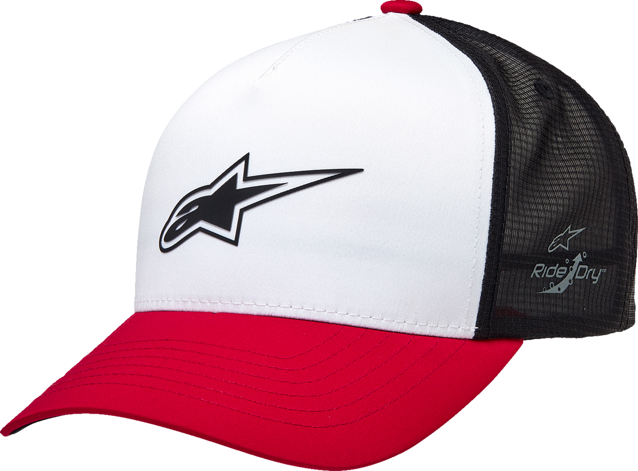 Alpinestars Advantage Tech Trucker Hat - White/Red/Black - One Size