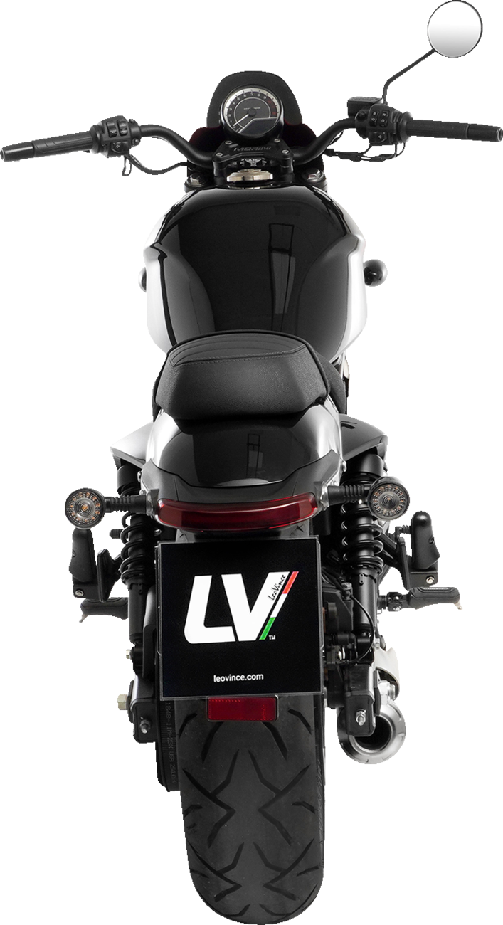 LeoVince Classic Racer Slip-On Muffler - Black - Claibro 700