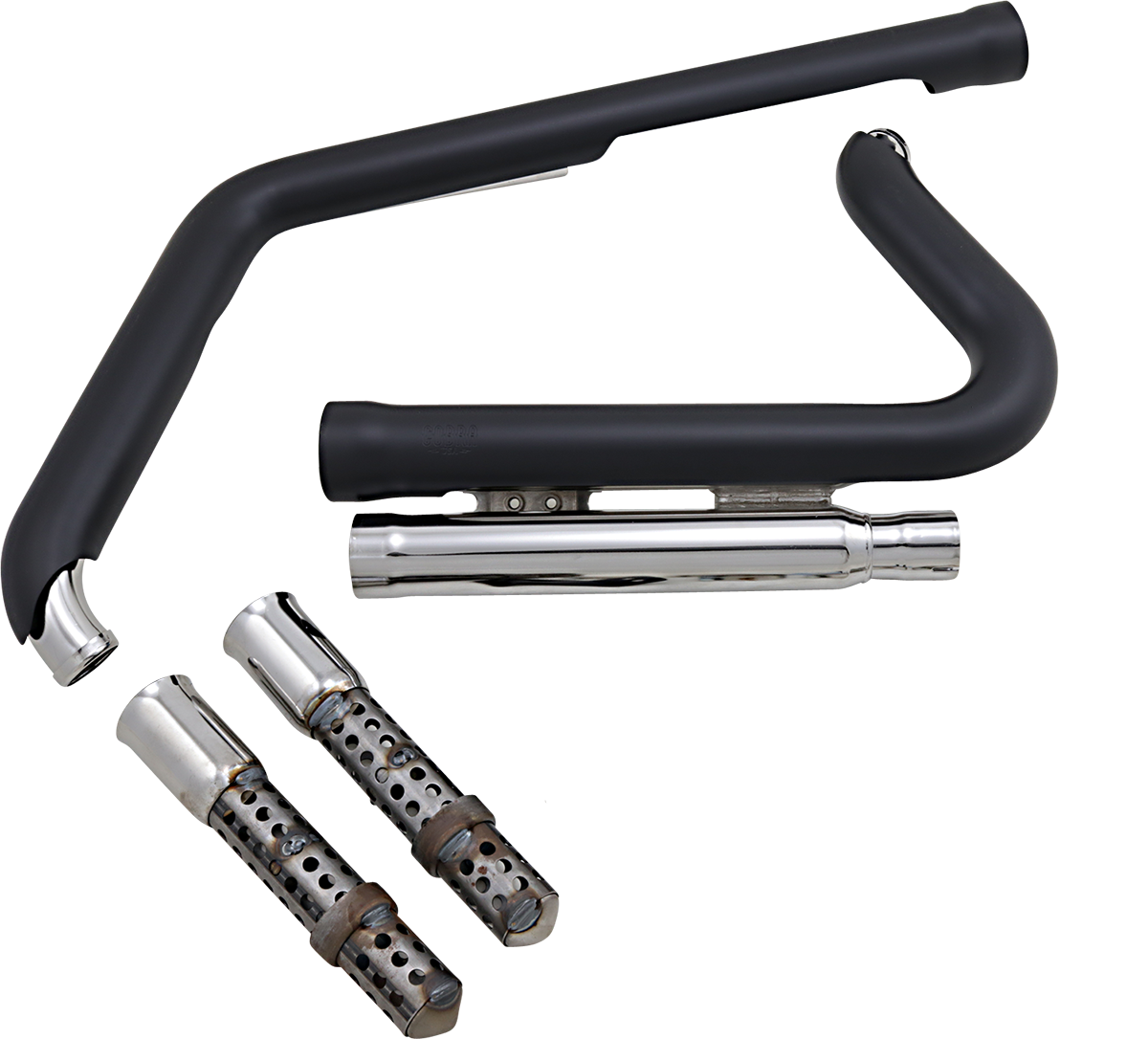 Cobra 909 Exhaust - Black - '12-'17 Softail