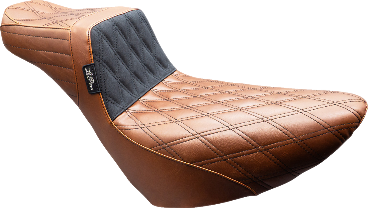 Le Pera Tailwhip Daddy Long Legs Seat - Brown - Double Diamond - Black Stitch - FL/FX '18-'25