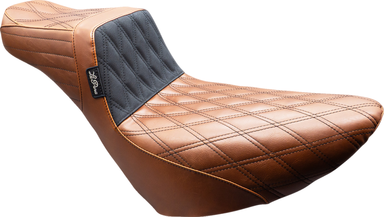 Le Pera Tailwhip Daddy Long Legs Seat - Brown - Double Diamond - Black Stitch - FL/FX '18-'25
