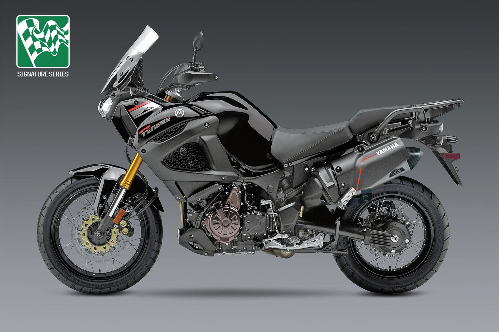 Yoshimura SUPER TENERE 12-24 RS-4T Stainless Slip-On Exhaust, W/ Stainless Muffler