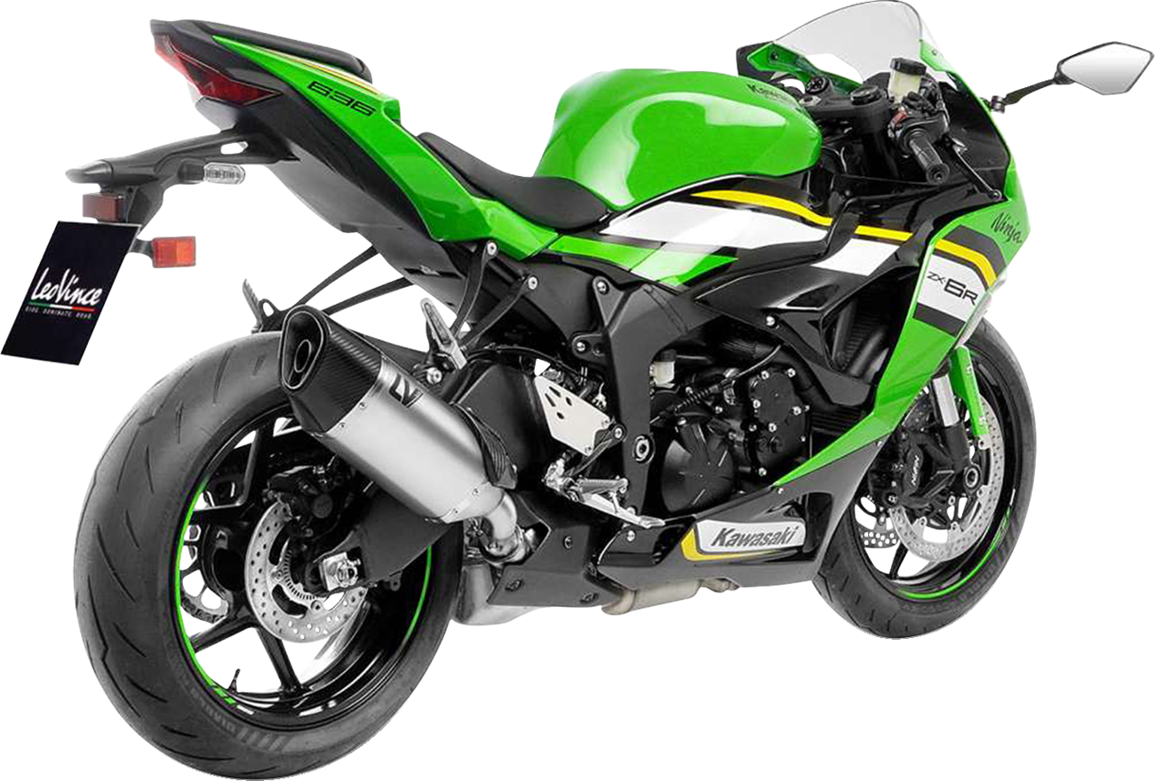 LeoVince LV-14 R Slip-On Muffler - Stainless Steel - Kawasaki ZX-6R