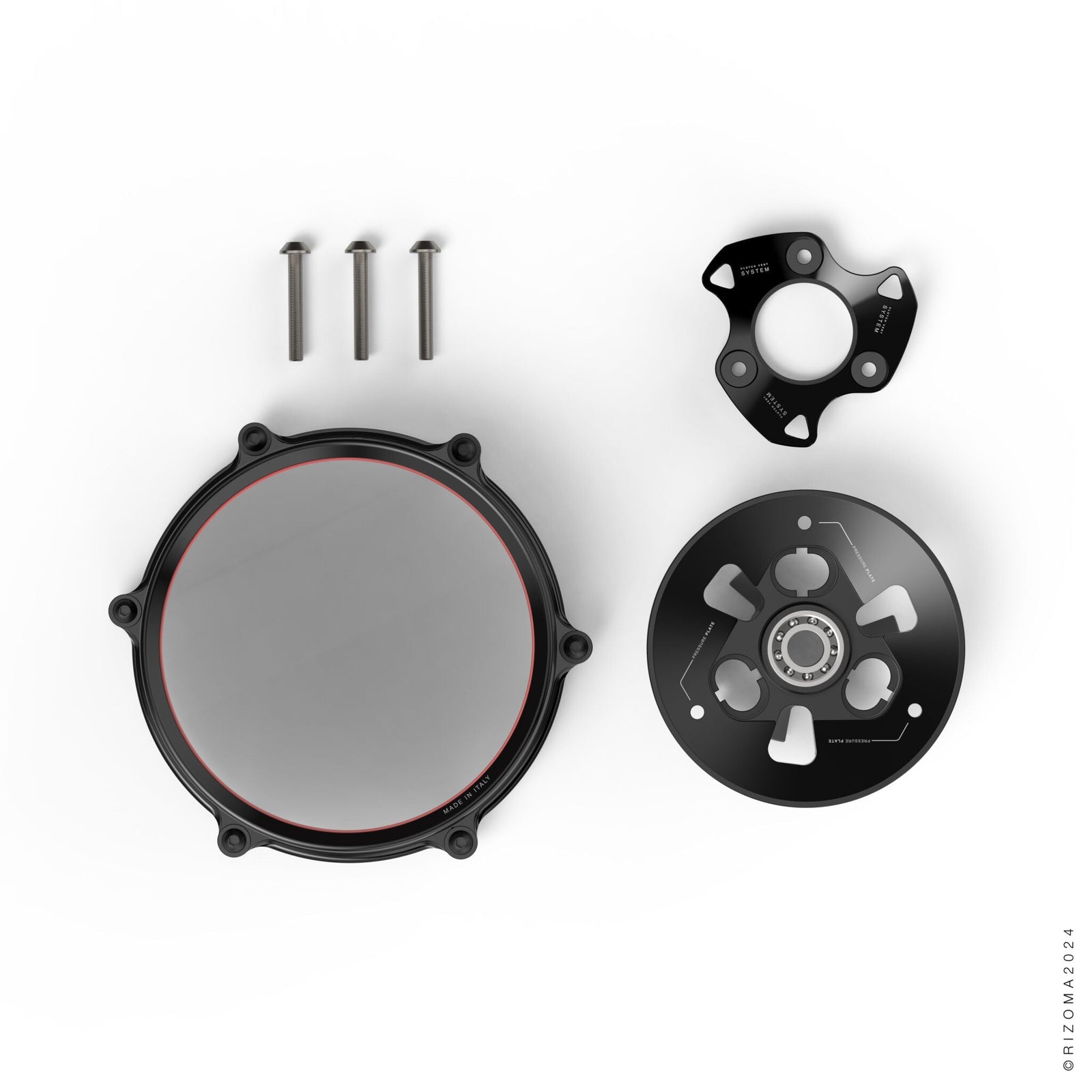 Rizoma Clear Clutch Cover Kit for Ducati Panigale V2