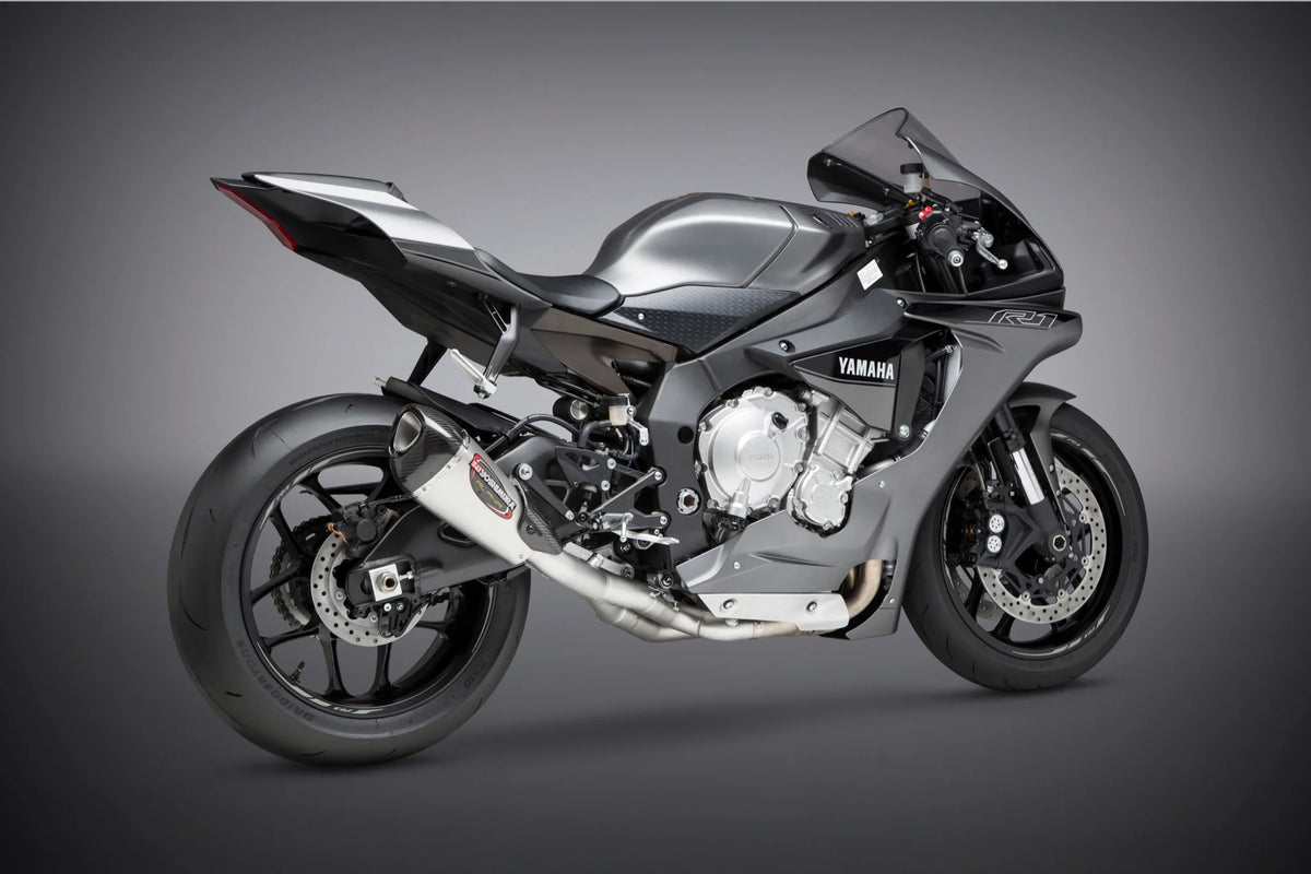 Yoshimura YZF-R1/M/S 15-25 Race ALPHA T Stainless 3/4 Exhaust, W/ Stainless Muffler