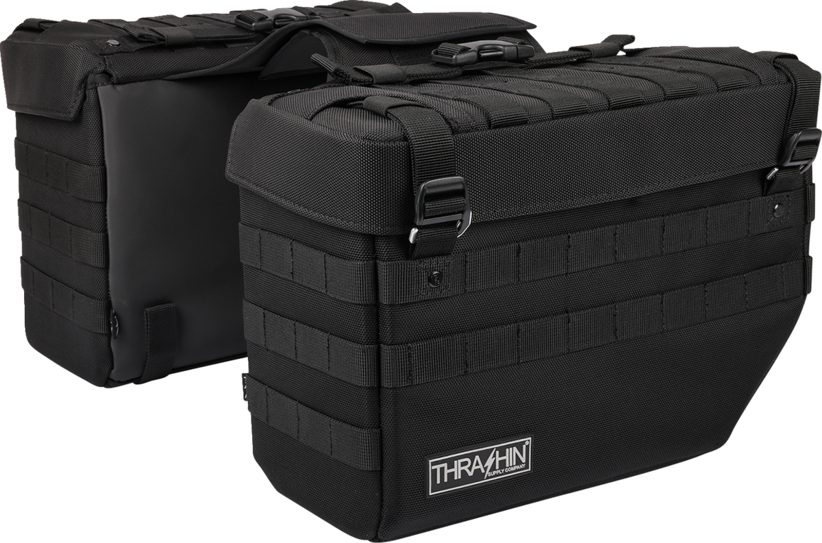 Thrashin Supply CO. Expedition Saddlebags - Black