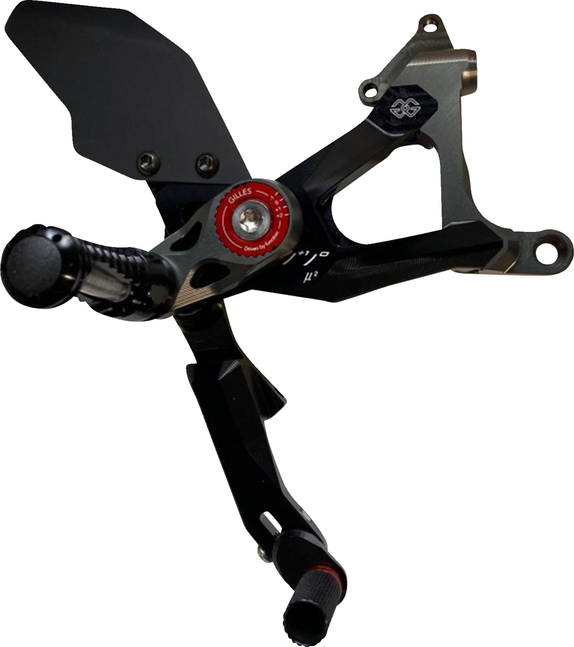 Gilles Tooling MUE2 Rearset - Black - Ducati