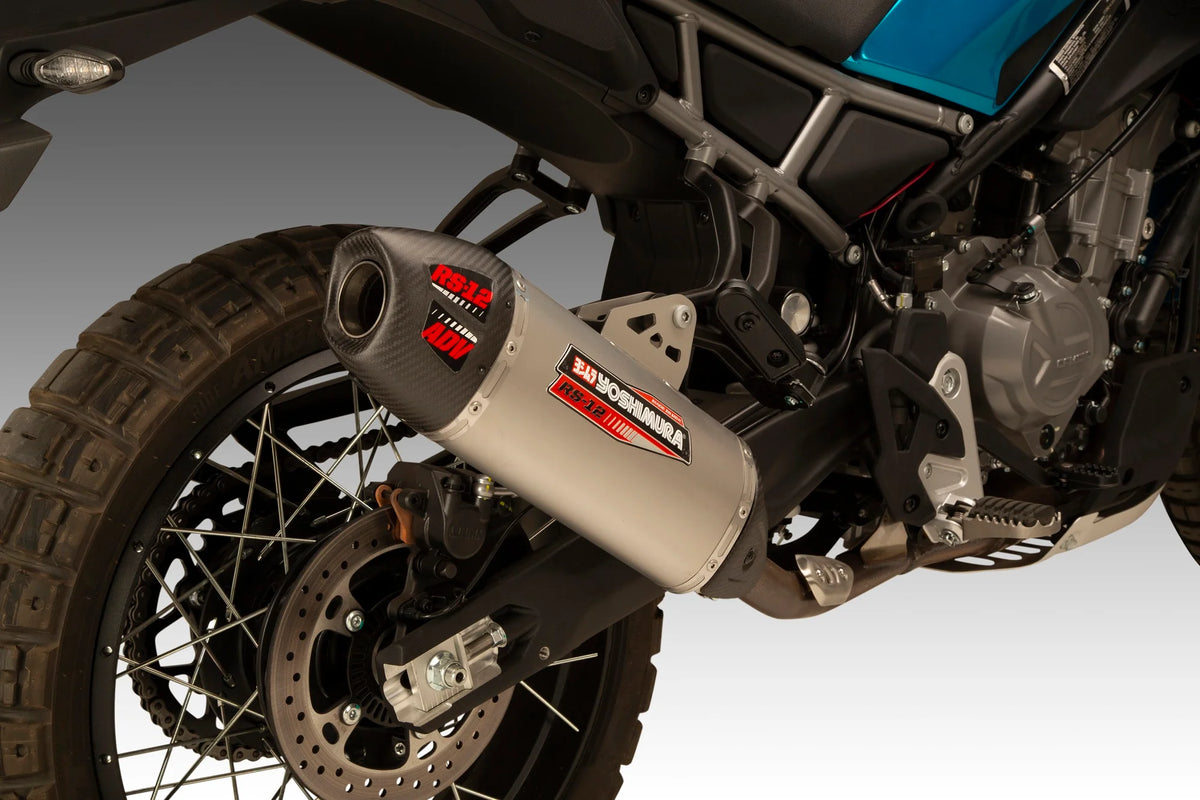 Yoshimura IBEX / MT 450 25-26 RS-12 ADV Stainless Slip-On Exhaust W/ Stainless Muffler