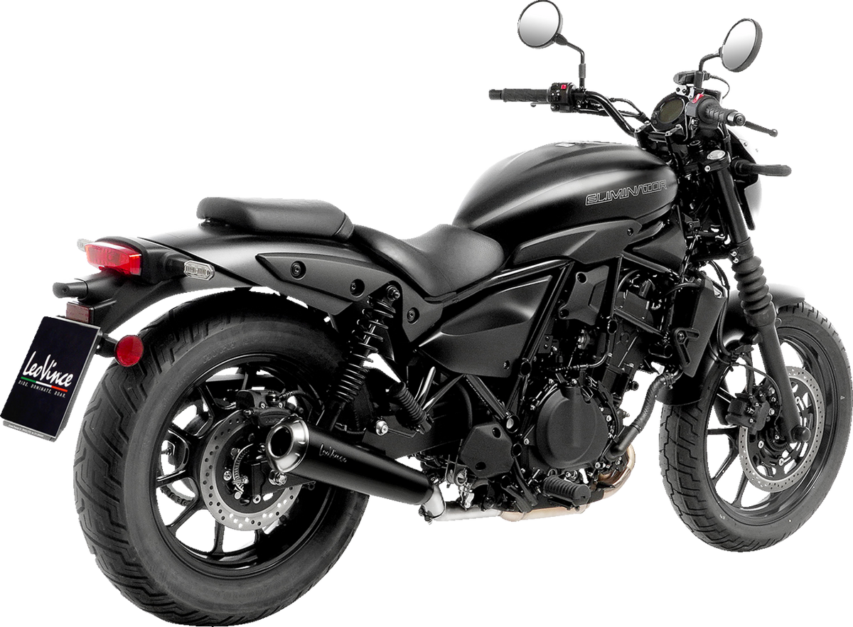 LeoVince Classic Racer Slip-On Muffler - Black - Eliminator 500