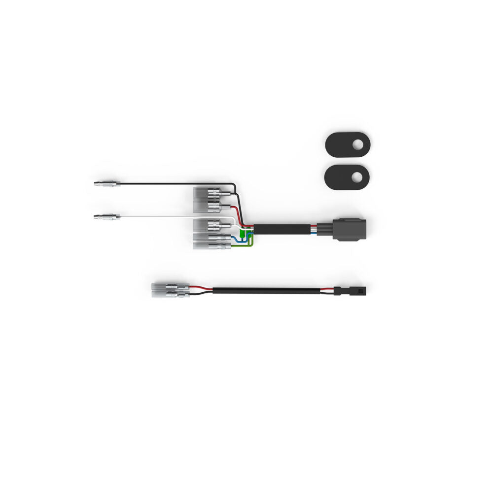 Rizoma Mounting Kit For Turn Signals To Fit OEM License Plate Support - Black / Rear