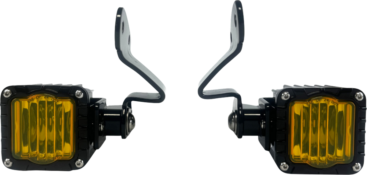 Custom Dynamics Front Turn Signals - Shark Demo® - LED - Yellow