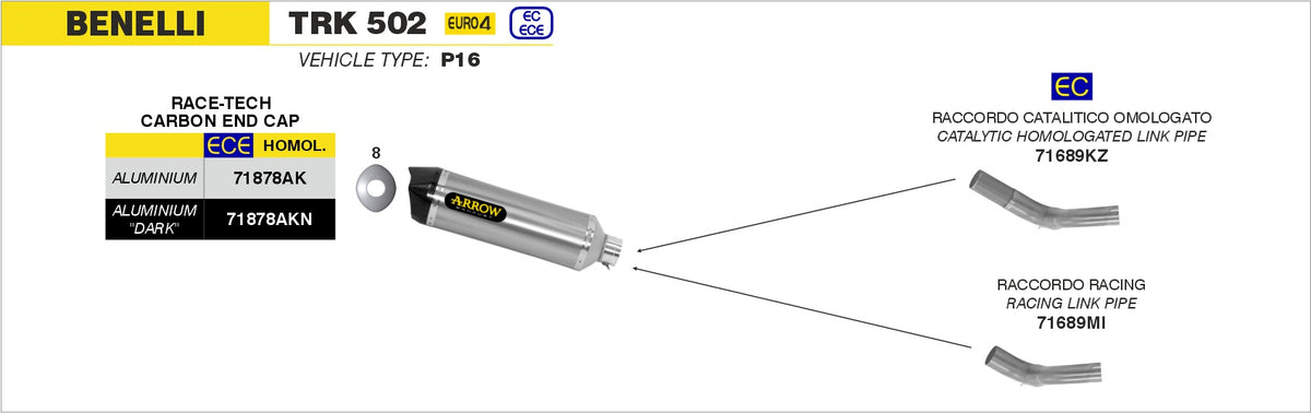 Arrow 71689KZ Catalytic Mid-Pipe