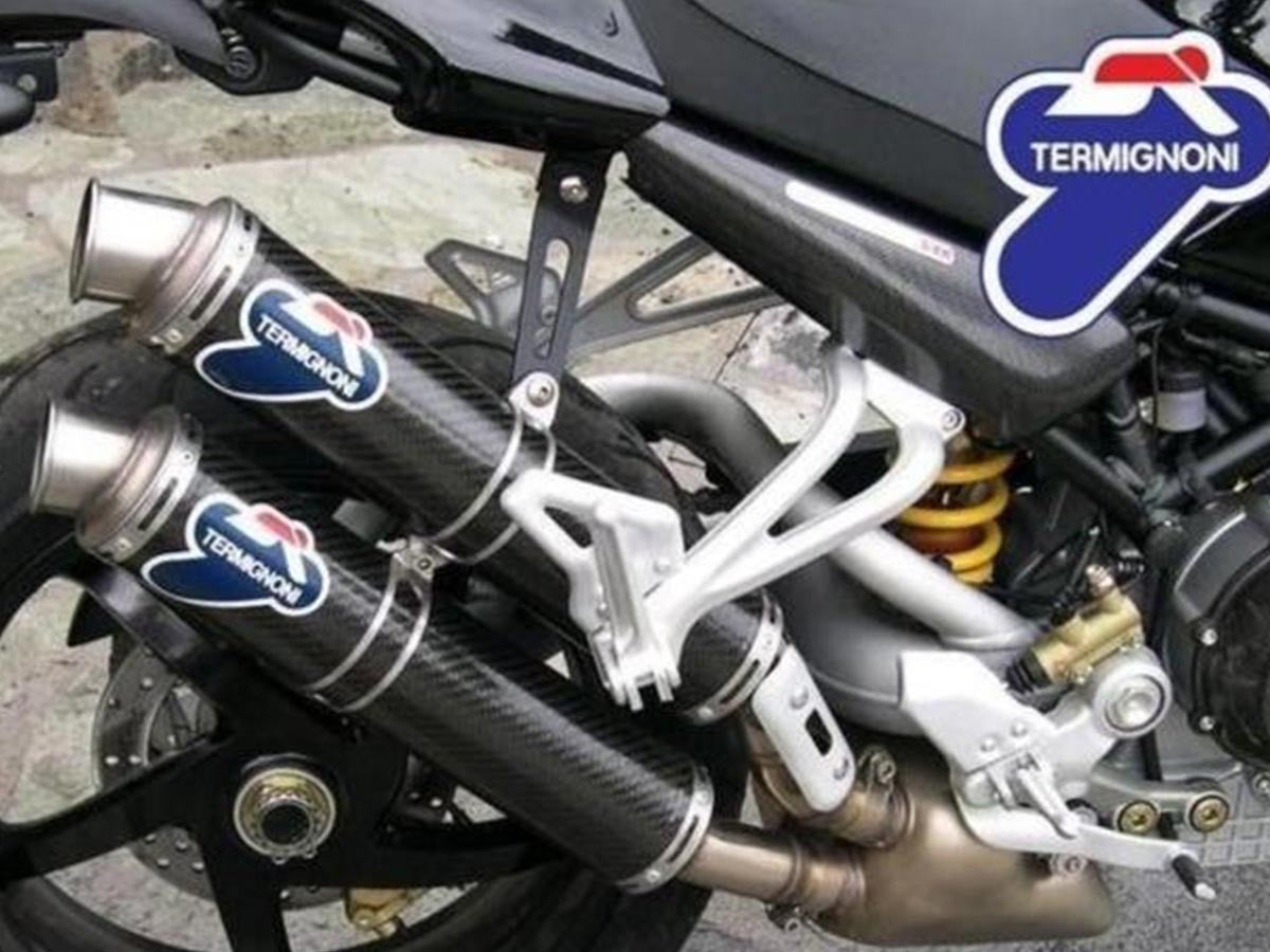 Termignoni 032CR Pair Of Approved Carbon Silencers Ducati Monster 821