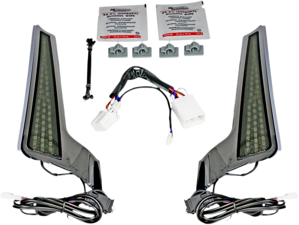 Custom Dynamics Fascia LED Light Panels - Chrome/Smoke