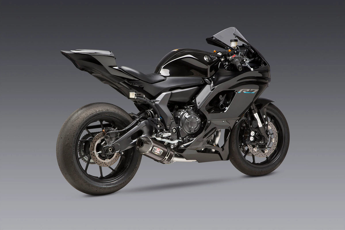 Yoshimura FZ/MT-07 15-26 / XSR700 18-26 / R7 22-26 Race R-77 Stainless Full Exhaust, W/ CF Muffler