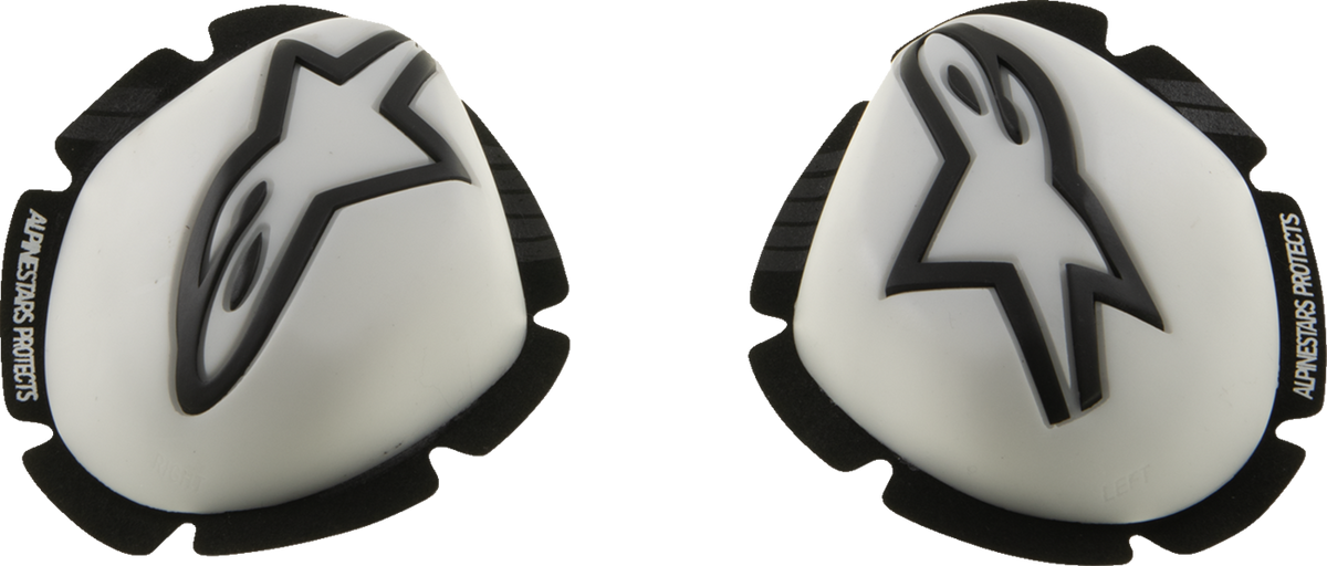 Alpinestars GP Tech Knee Sliders - White/Black