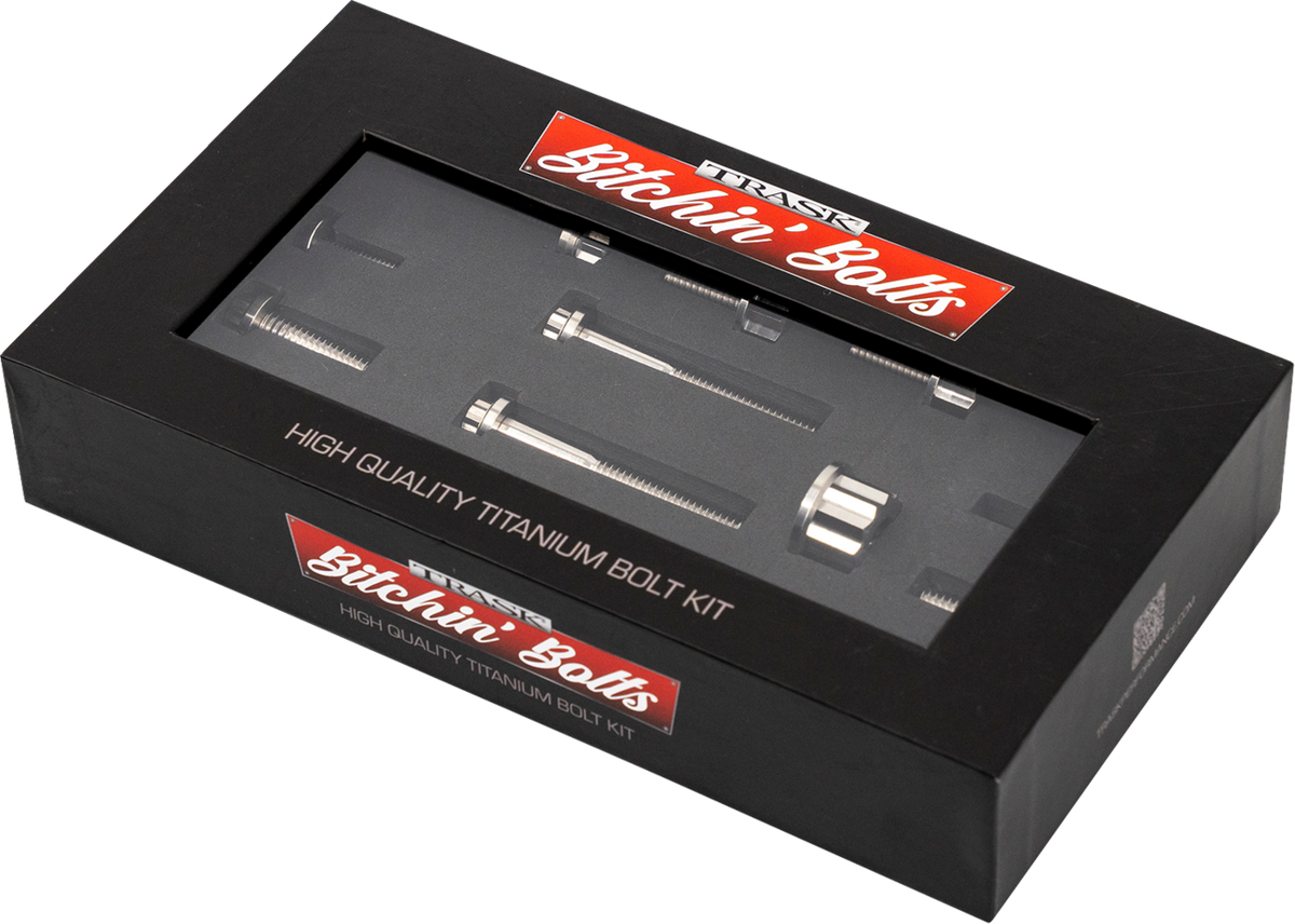 Trask Bitchin' Bolts Hardware Kit - Titanium - M8 - Peg Mount