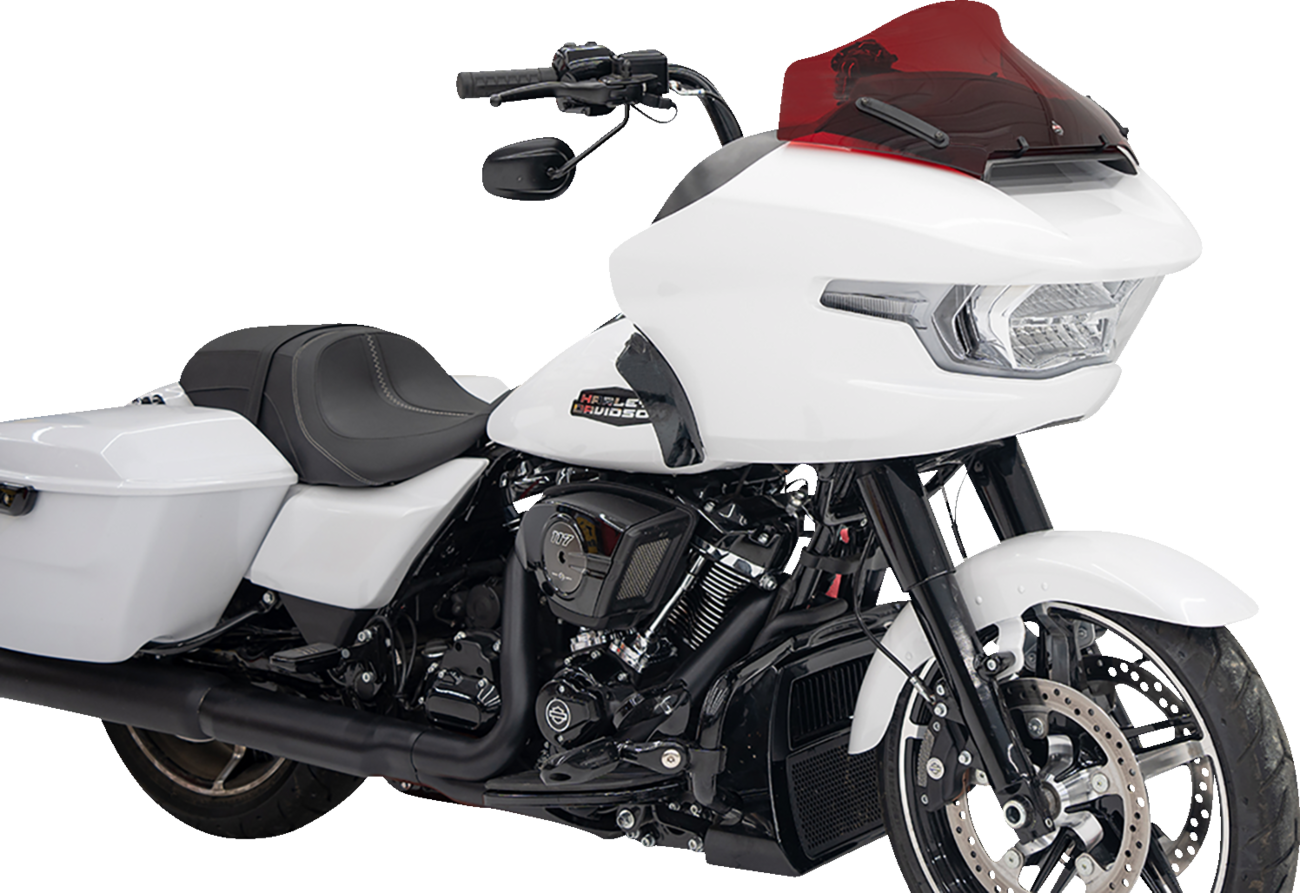 Klock Werks Kolor Flare® Windshield - 10" - Red - '23-'25 FLTRX