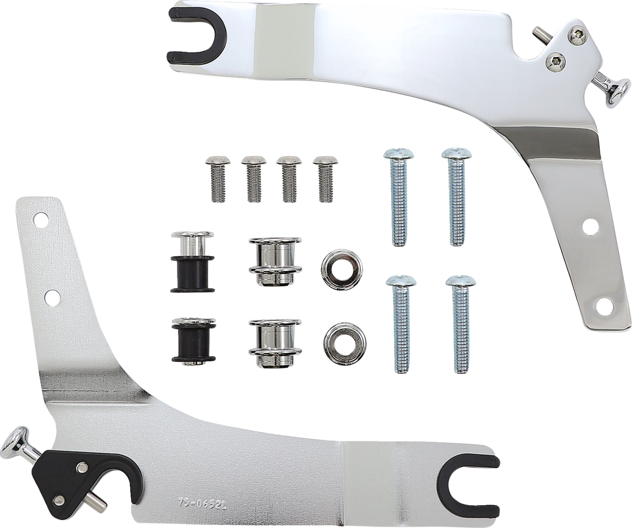 Cobra Backrest Kit - 14" - Chrome - Softail