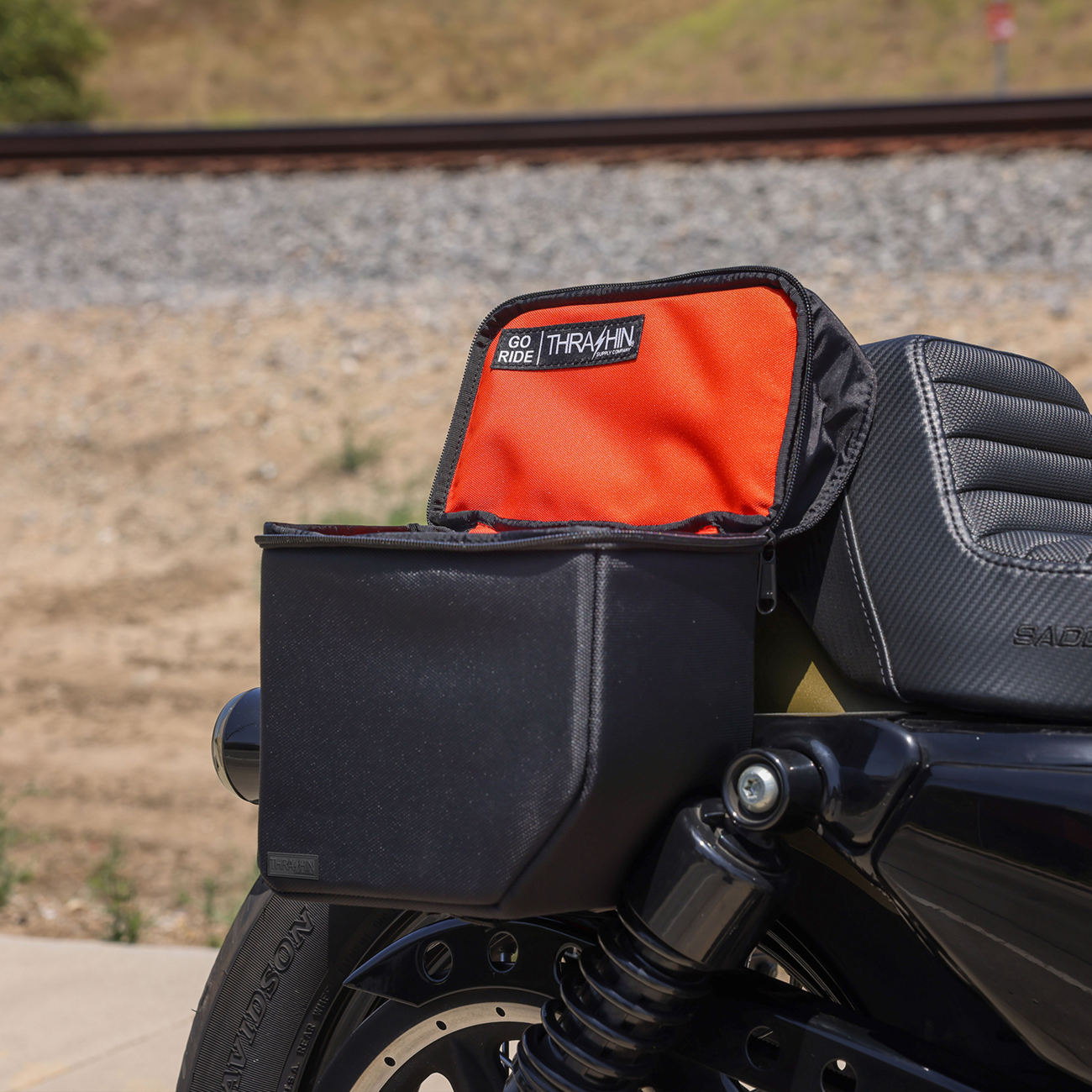 Thrashin Supply CO. Mini Essential Saddlebags - 8 Liter