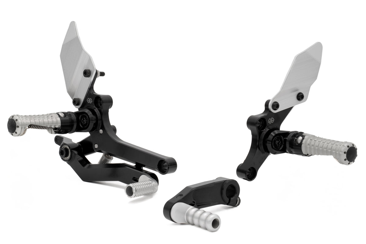 Gilles Tooling Footrest System RCT10GT BM10 Black-Silver