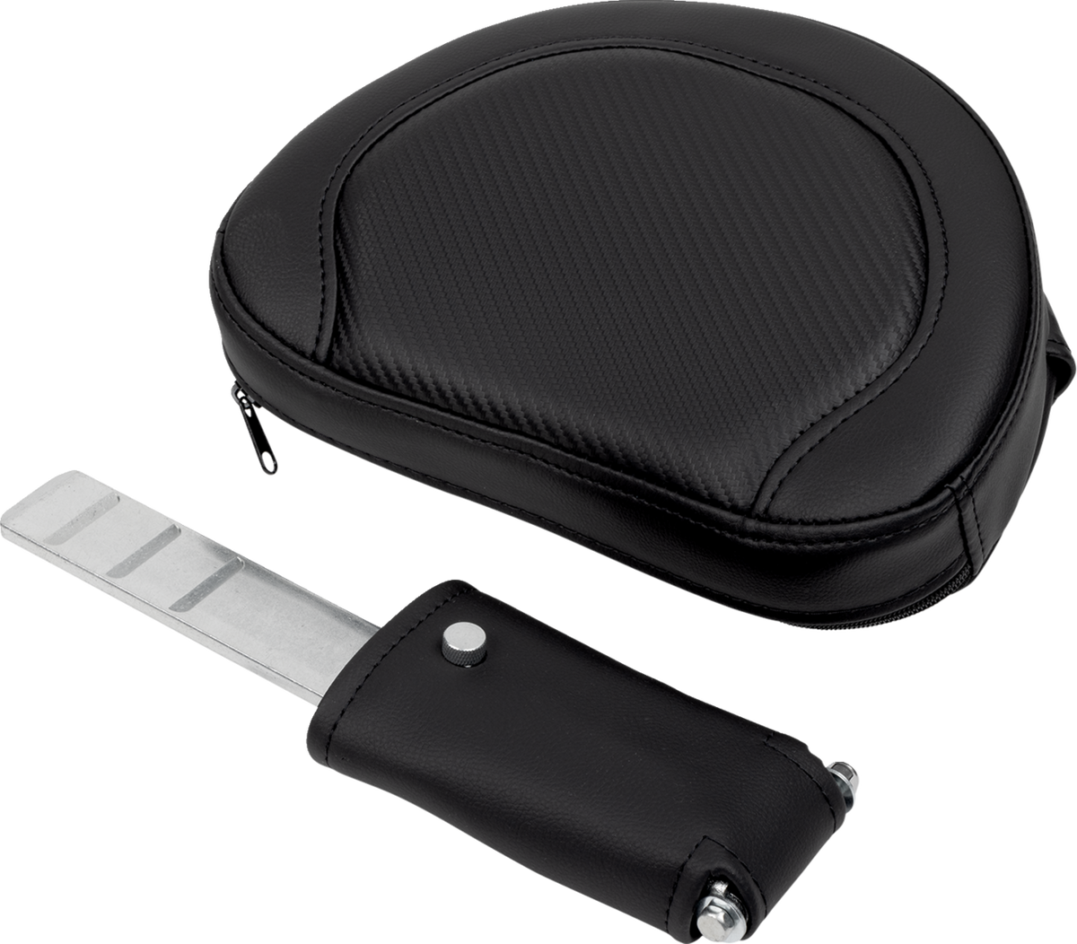 Saddlemen Roadsofa™ Seat - With Backrest - Carbon Fiber - Black Stitch - FL '08-'19