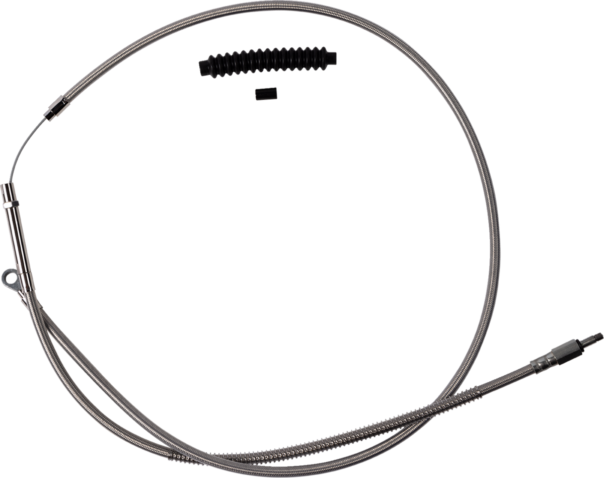 Barnett High-Efficiency Stainless Steel Clutch Cable For Harley-Davidson - +6" - '21-'24 FL