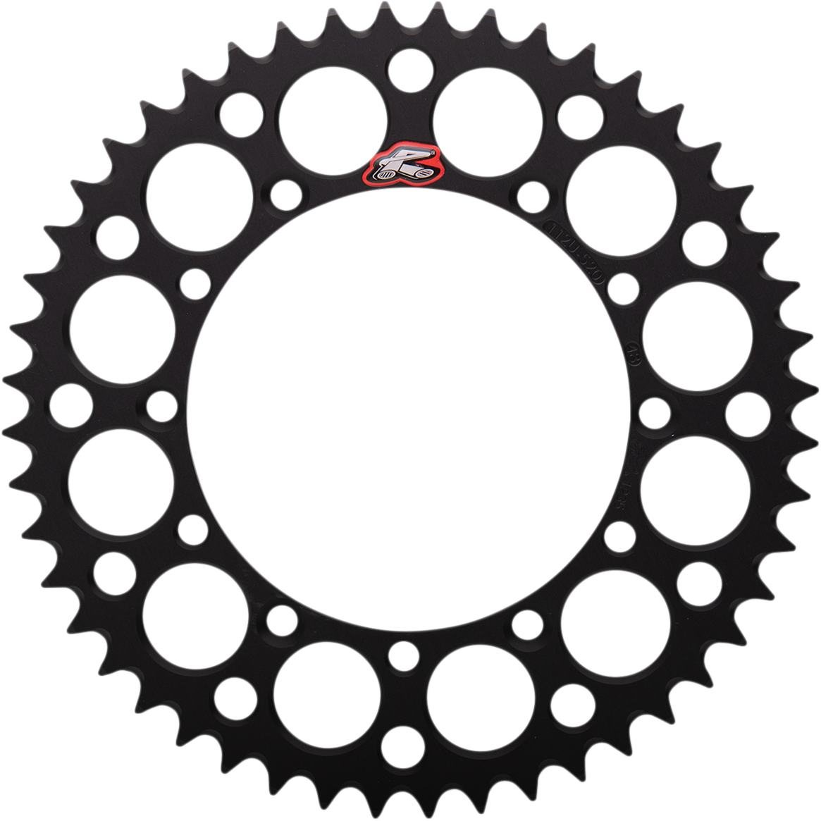Renthal Rear Sprocket - Aluminum - 48 Tooth - Black - Kawasaki