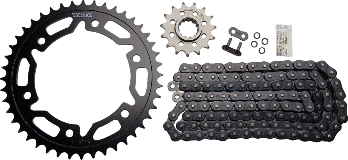 Vortex Chain And Sprocket Kit - HFRS - Black - Honda CBR1000 RR