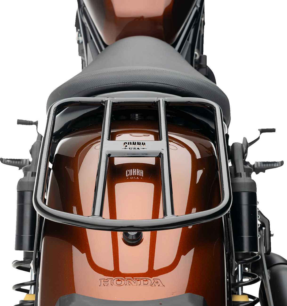 Cobra Solo Luggage Rack - Tube - Black - Rebel 1100