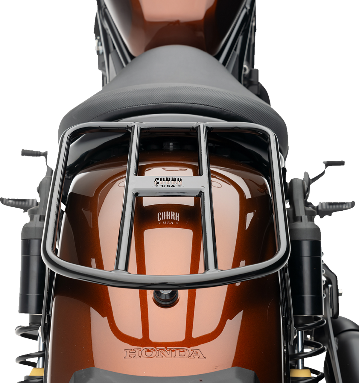 Cobra Solo Luggage Rack - Tube - Black - Rebel 1100