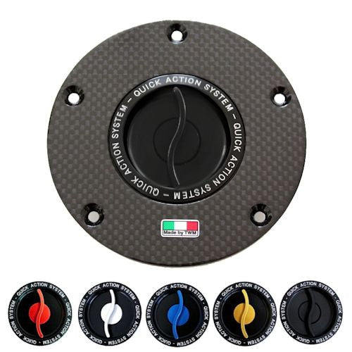 TWM Quick Action Carbon Fiber Gas Cap for Aprilia - TAFP.02
