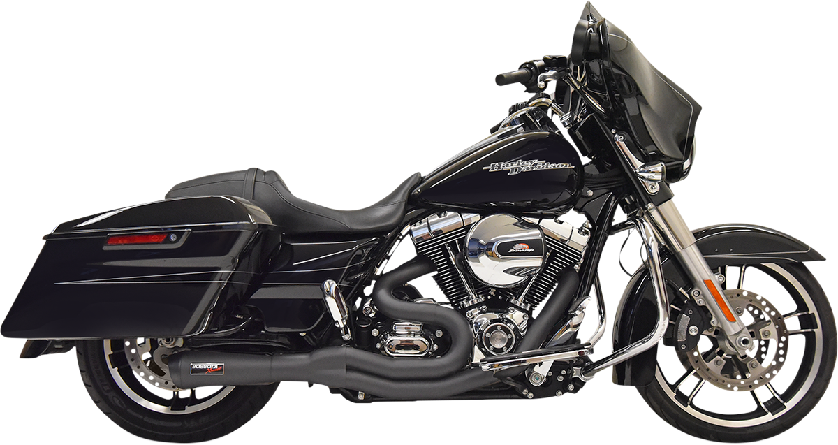 Bassani Xhaust Road Rage II 2-Into-1 Mid-Length Exhaust System - Black