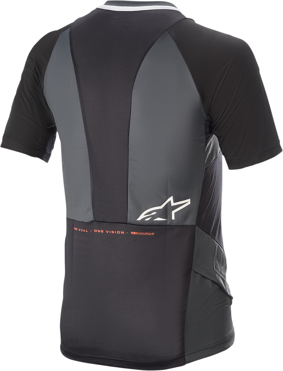 Alpinestars Drop 8.0 Short-Sleeve Jersey - Black/Coral - Medium