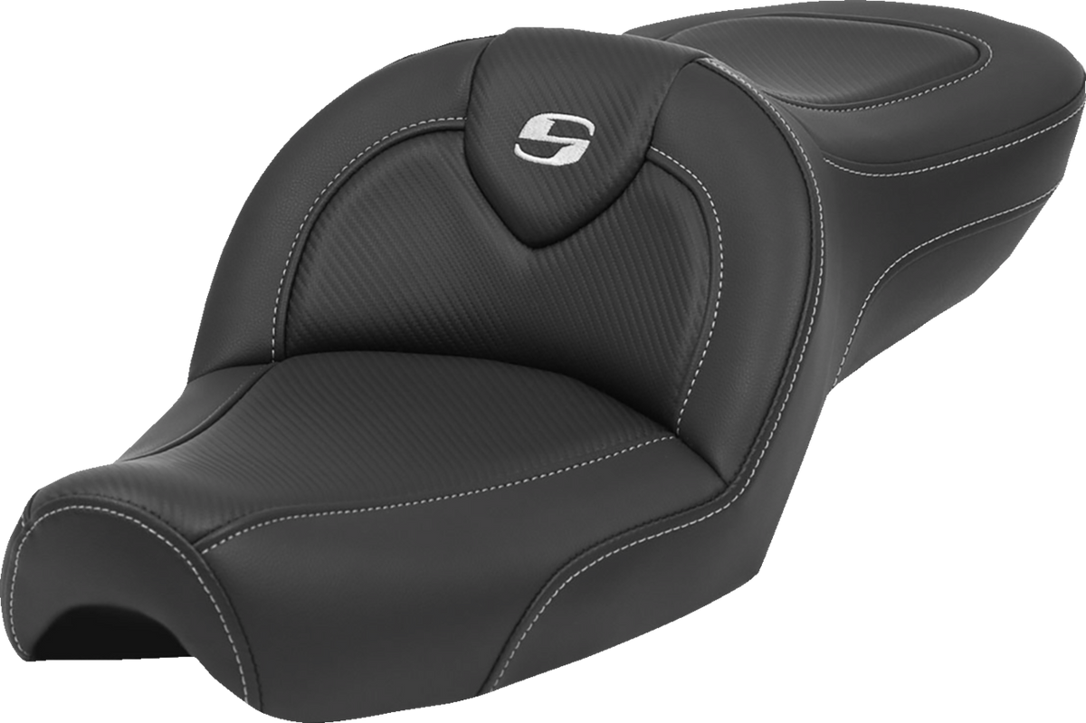 Saddlemen Roadsofa™ Seat - Without Backrest - Carbon Fiber - XL '79-'03