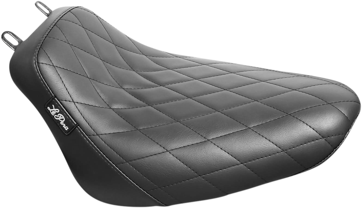 Le Pera Bare Bones Solo Seat - Diamond Stitch - Black - Softail '18-'23