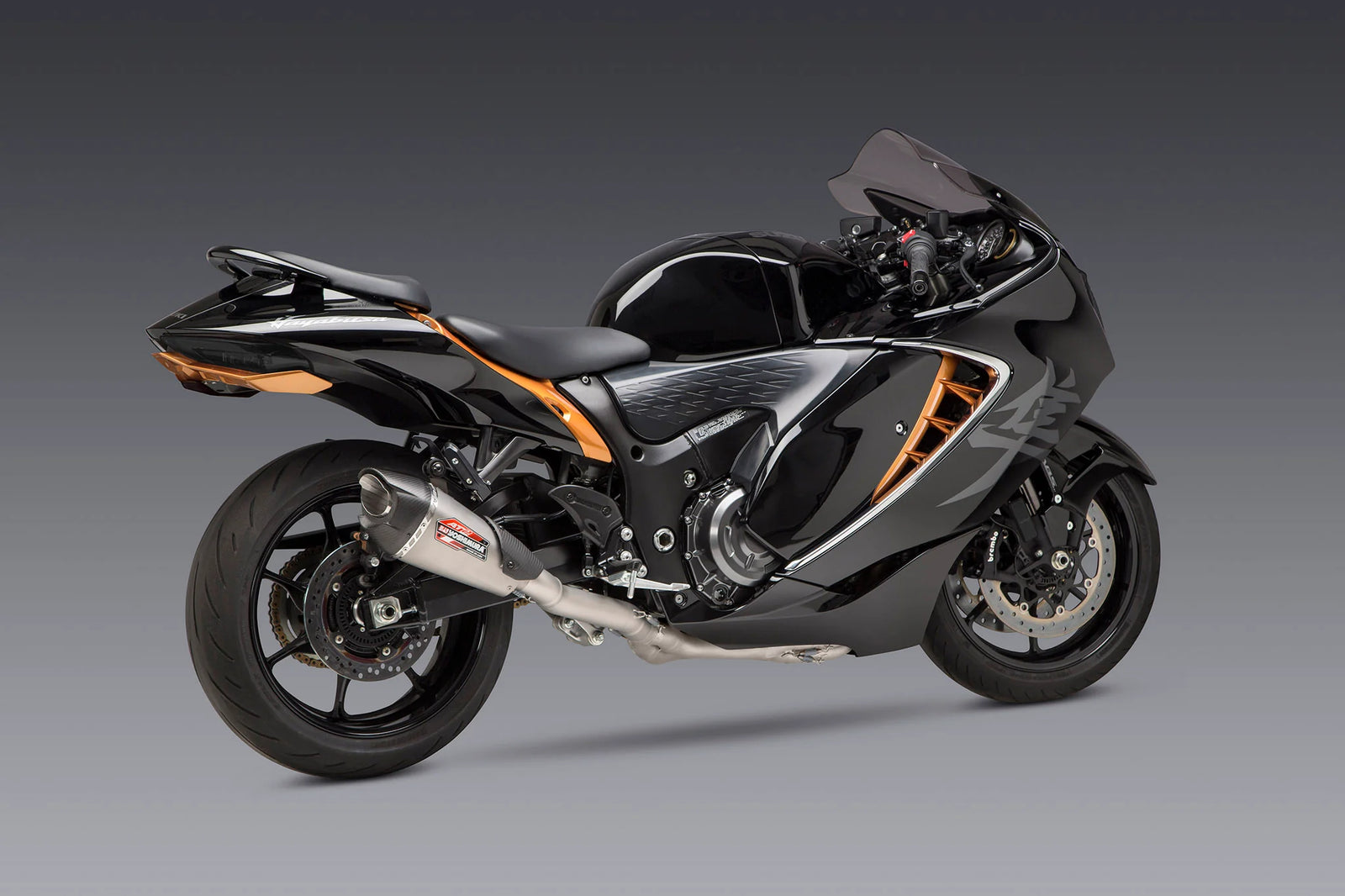 Yoshimura Hayabusa 2022-26 Race AT2 Stainless Full Exhaust, W/ Stainless Muffler