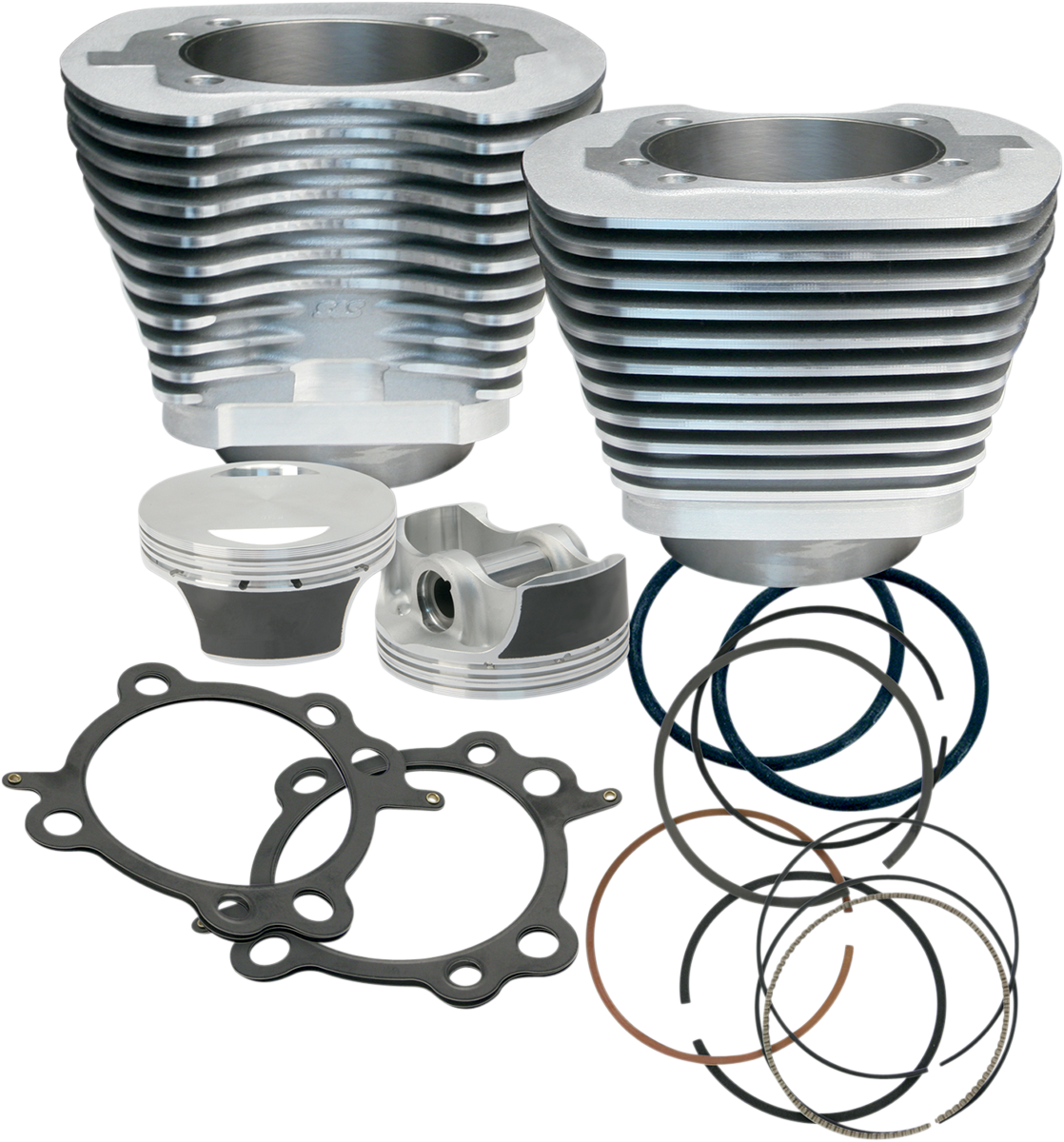 S&amp;S Cycle 106" Big Bore Cylinder Kit - Silver - Twin Cam