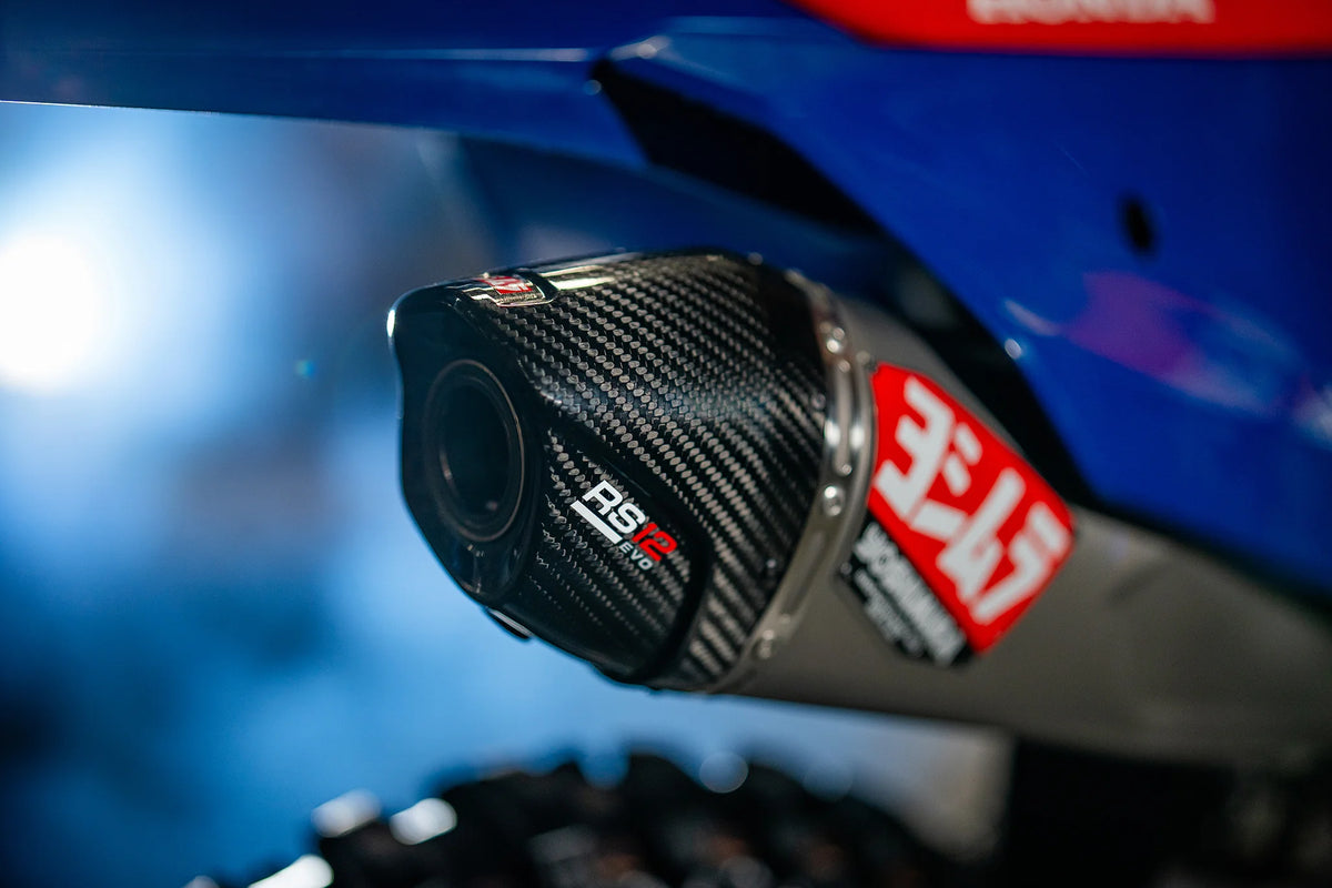 Yoshimura CRF450R/RX 2027 RS-12evo Titanium Full Exhaust, W/ Titanium Muffler