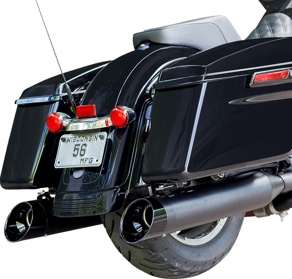 S&amp;S Cycle 4-1/2" Black MK45 Cutlass Performance Mufflers