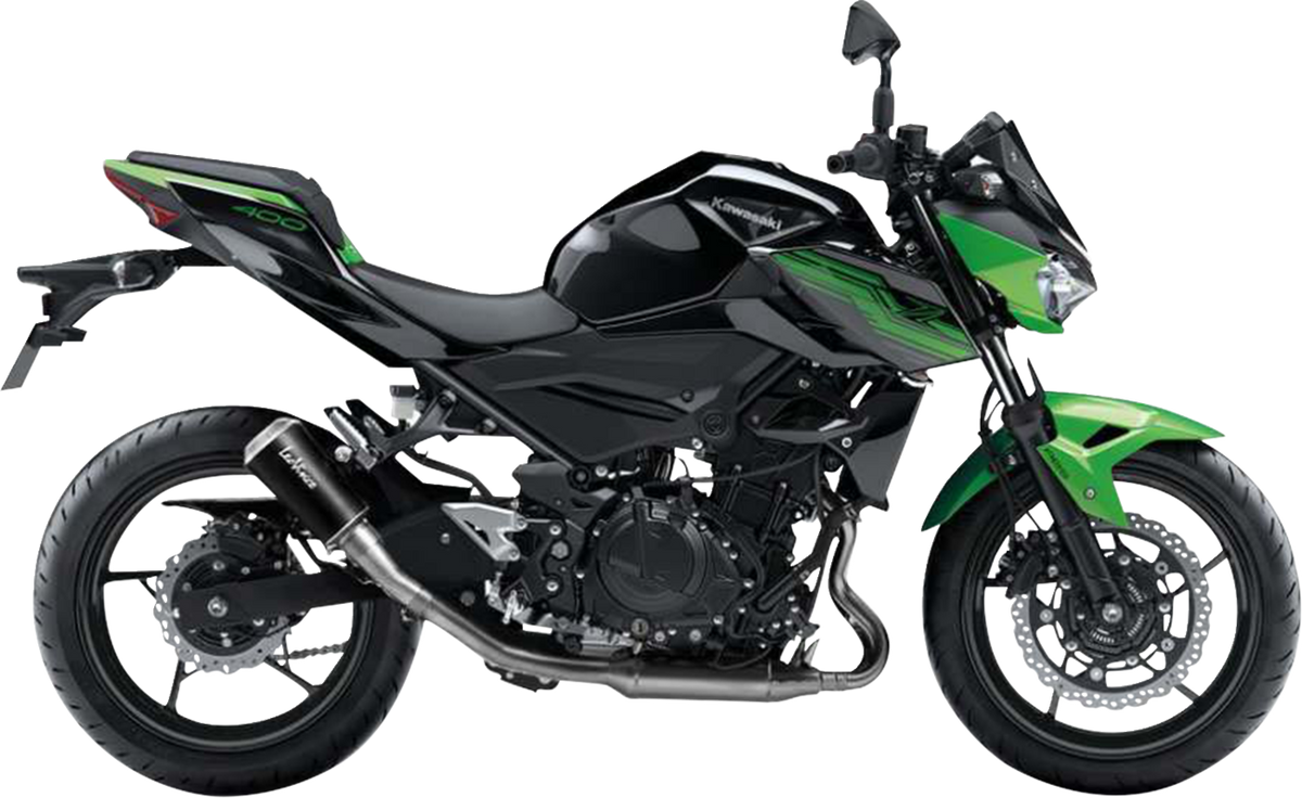 LeoVince LV-10 Slip-On Muffler - Black Stainless Steel - Ninja 400