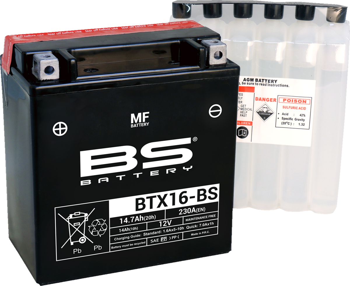 BS Battery Battery - BTX16-BS (YTX)