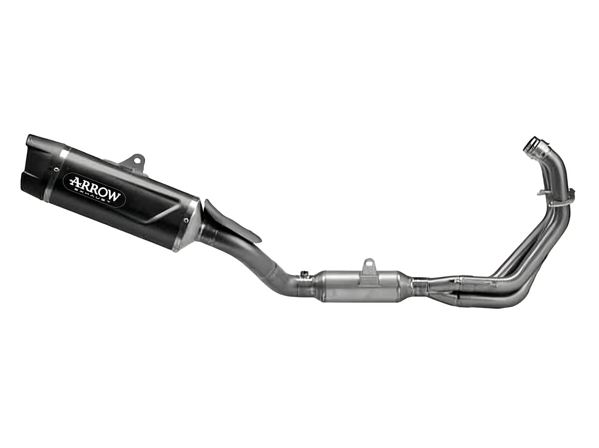 71070AKN Full System Racing With Indy Race Evo Aluminium Dark Slip Ons