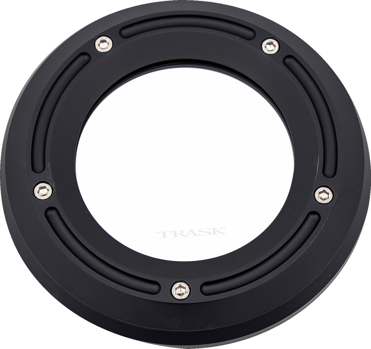 Trask Assault Derby Cover With Window - Matte Black - Softail