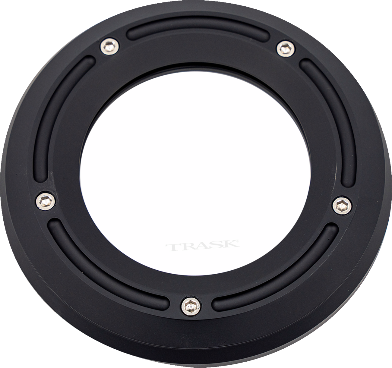 Trask Assault Derby Cover With Window - Matte Black - Softail
